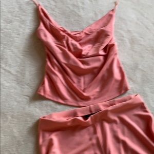 2 pc backless outfit